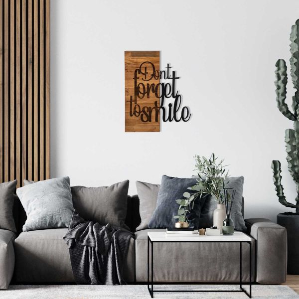 Décoration murale en bois et métal Citation - 6