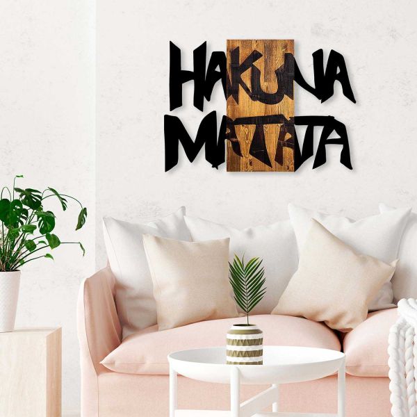 Décoration murale en bois et métal Citation - 6