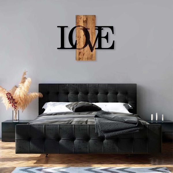 Décoration murale en bois et métal Citation - 5
