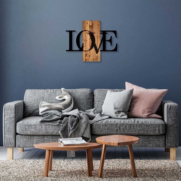 Décoration murale en bois et métal Citation - 6