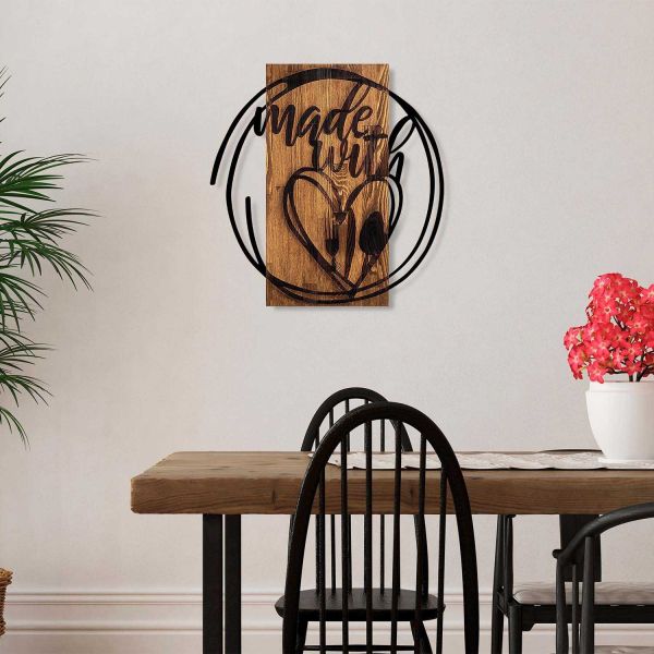 Décoration murale en bois et métal Citation - 44,56