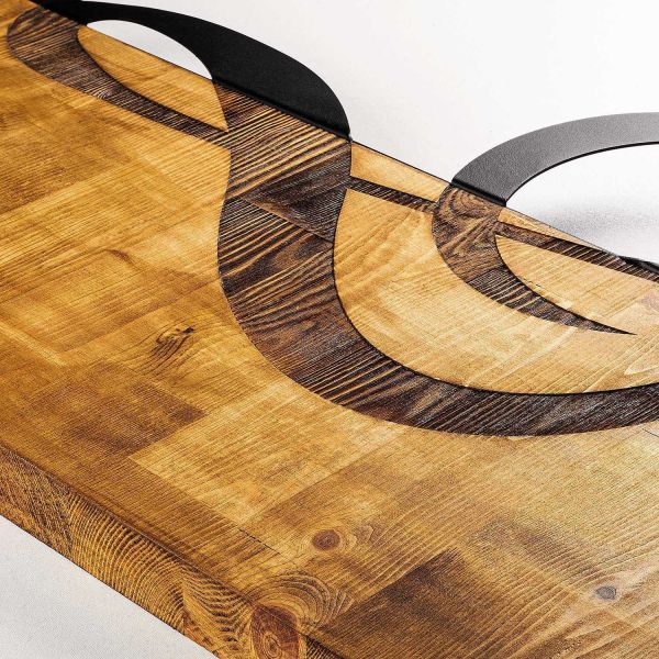 Décoration murale en bois et métal Musique - 26,90