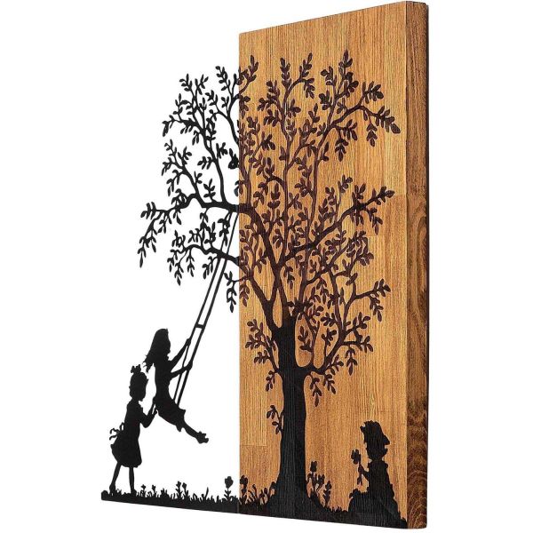 Décoration murale en bois et métal Walnut - 57,90