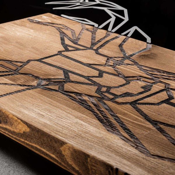 Décoration murale en bois et métal Walnut - 42,90