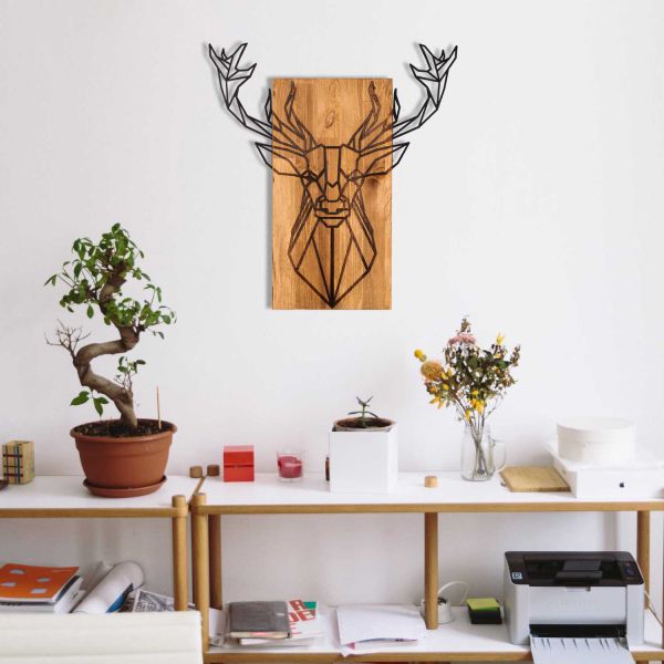 Décoration murale en bois et métal Walnut - 6
