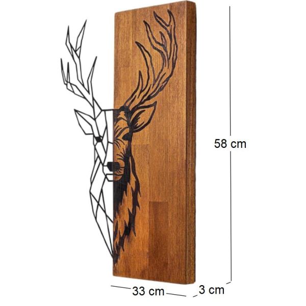 Décoration murale en bois et métal Walnut - 5