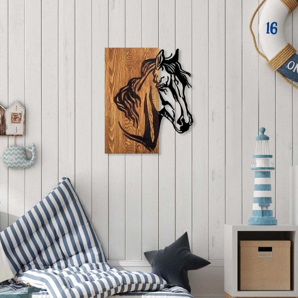 Décoration murale en bois et métal Walnut - 5