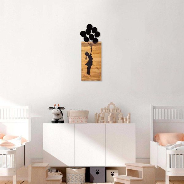 Décoration murale en bois et métal Walnut - 6