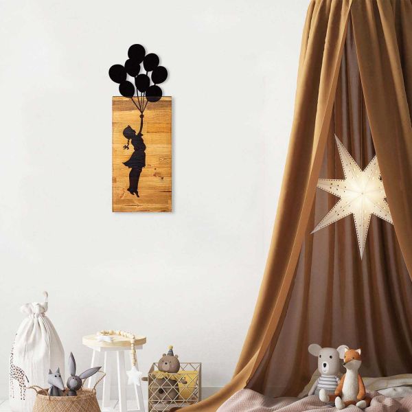 Décoration murale en bois et métal Walnut - 8