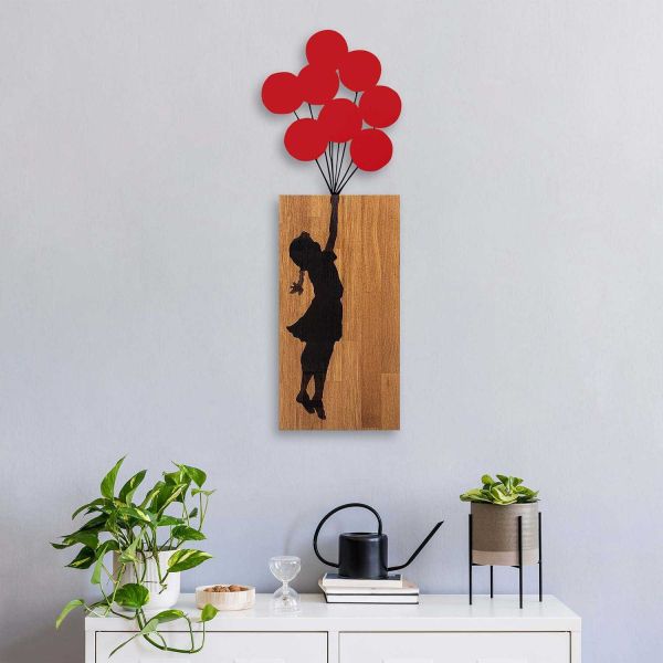 Décoration murale en bois et métal Walnut - 5