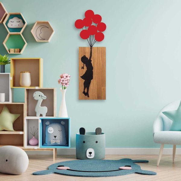 Décoration murale en bois et métal Walnut - 6