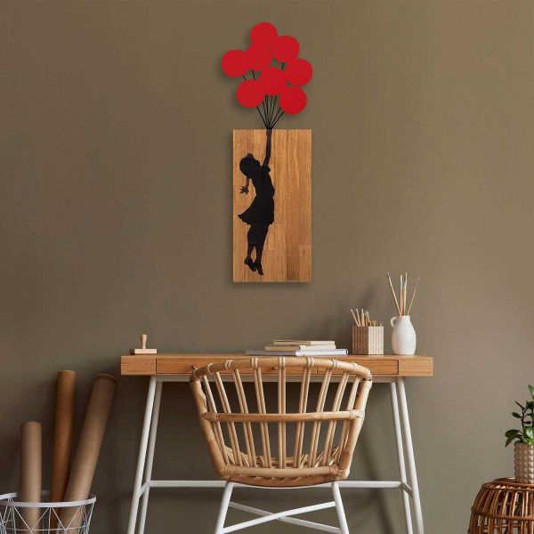 Décoration murale en bois et métal Walnut - 7