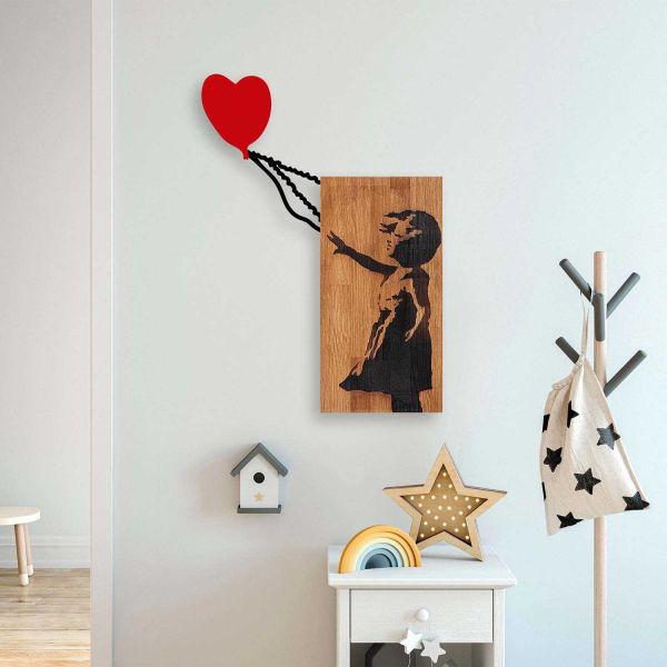 Décoration murale en bois et métal Walnut - 5