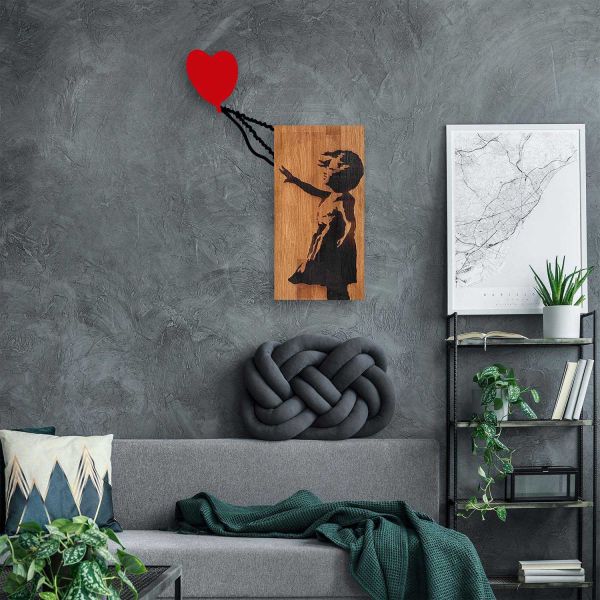 Décoration murale en bois et métal Walnut - 7