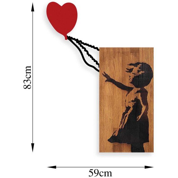Décoration murale en bois et métal Walnut - ASI-1015