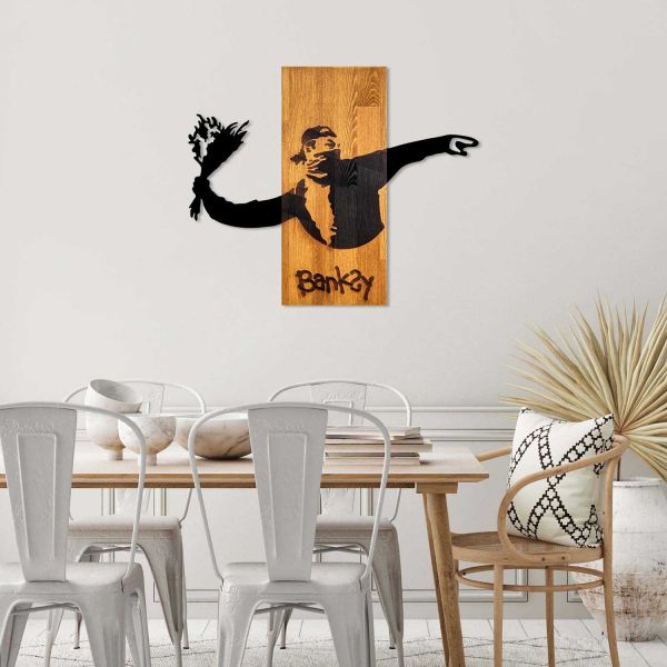 Décoration murale en bois et métal Walnut - 5