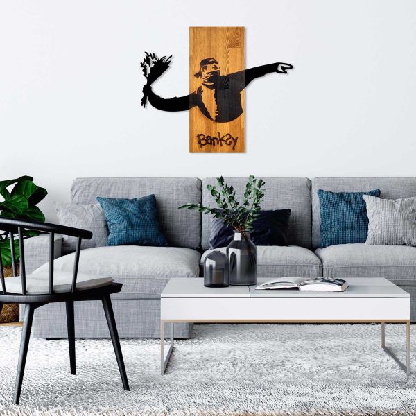 Décoration murale en bois et métal Walnut - 6
