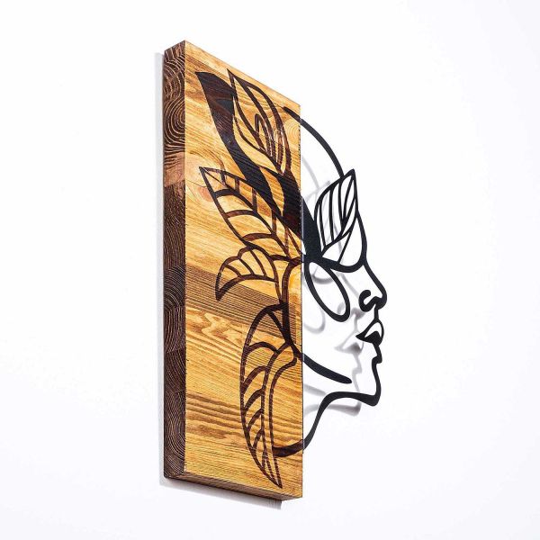 Décoration murale en bois et métal Walnut - 29,90