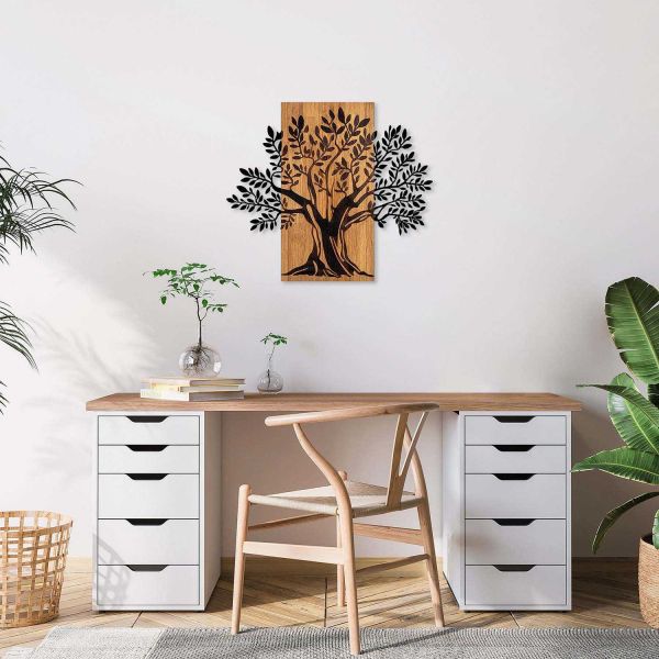 Décoration murale en bois et métal Walnut - 59,90