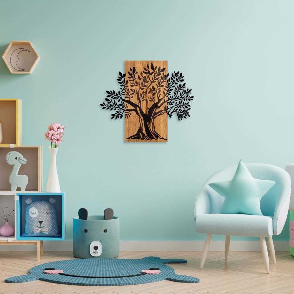 Décoration murale en bois et métal Walnut - 5