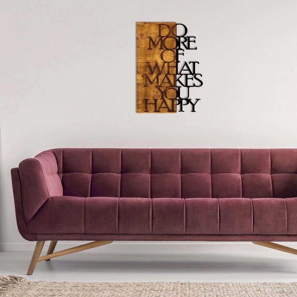 Décoration murale en bois et métal Walnut - 5