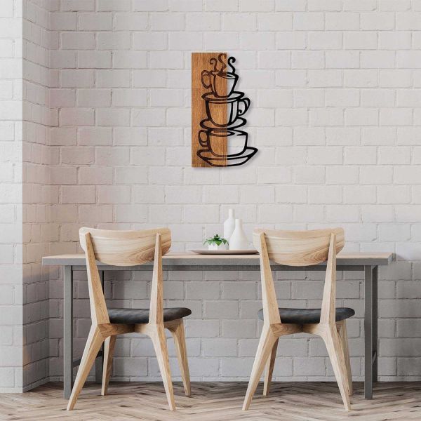 Décoration murale en bois et métal Walnut - 5