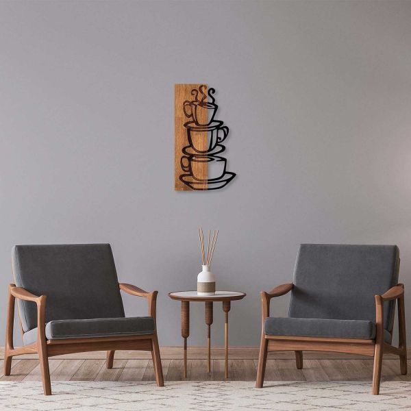 Décoration murale en bois et métal Walnut - 6