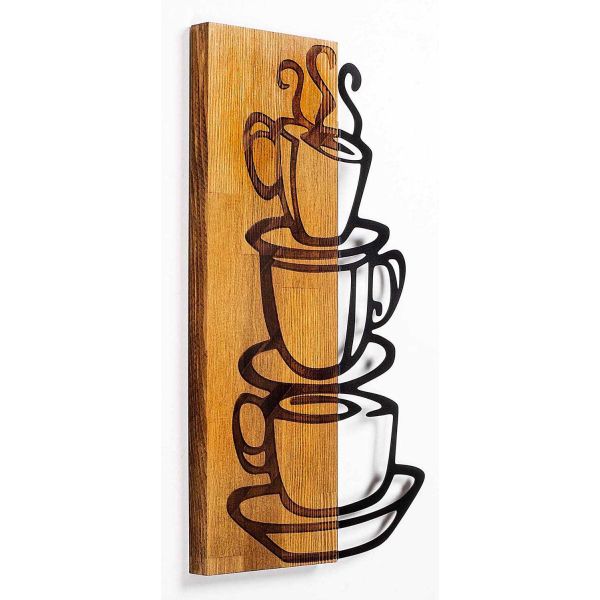 Décoration murale en bois et métal Walnut - 29,90