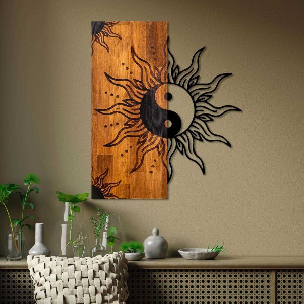 Décoration murale en bois et métal Walnut - 39,90
