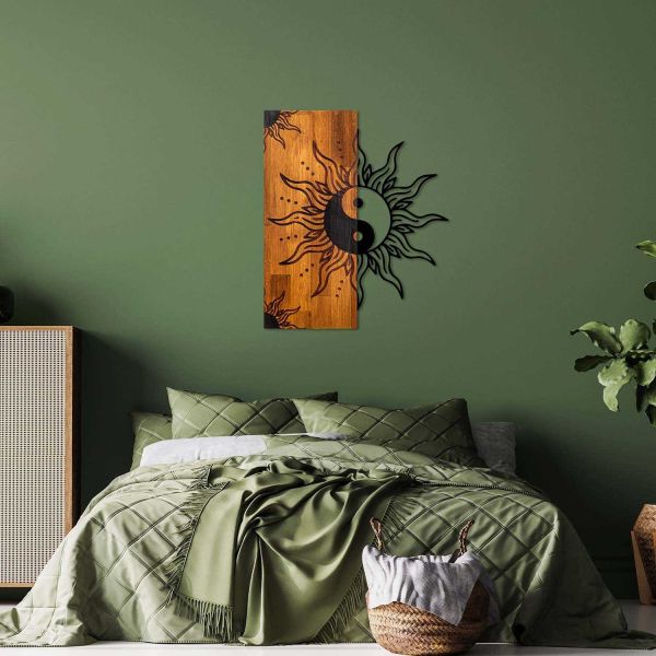 Décoration murale en bois et métal Walnut - 5
