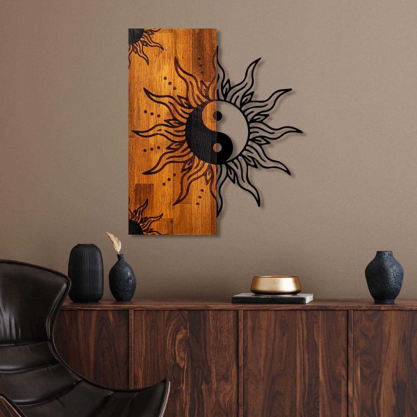 Décoration murale en bois et métal Walnut - 6
