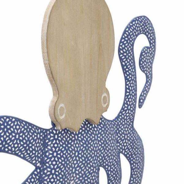 Décoration murale en mdf et métal Octopus 41 x 1.5 x 57 cm - 37,90