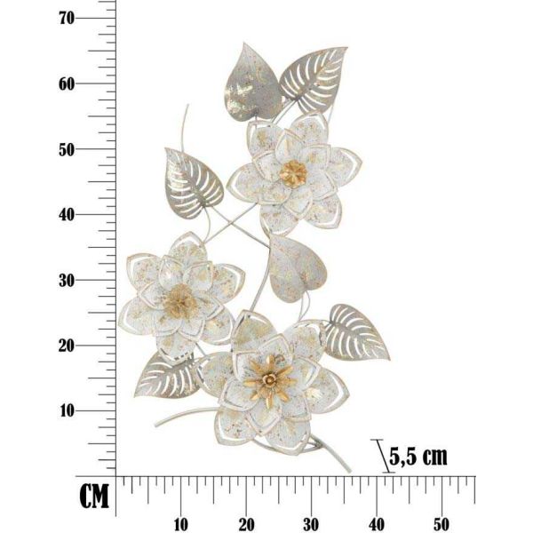 Décoration murale en métal Artic 39 x 5.5 x 67.5 cm - MAU-0281