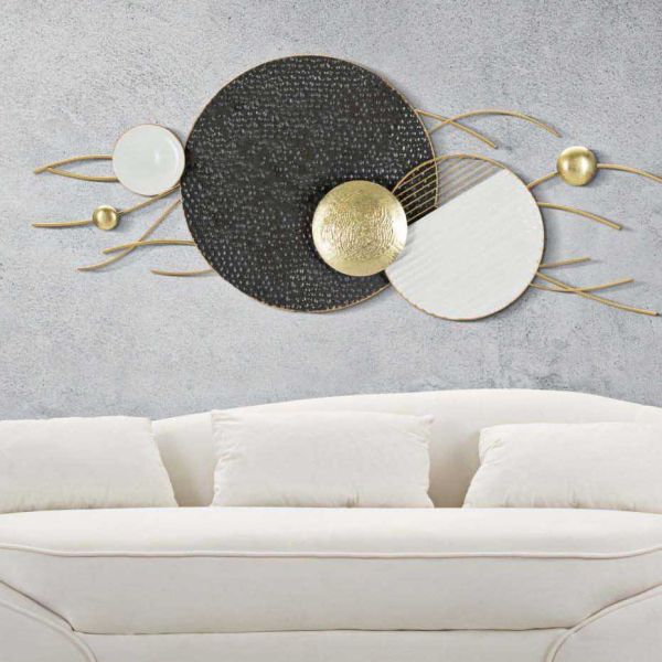 Décoration murale en métal Boly 129.5 x 8.3 x 53.3 cm - MAURO FERRETTI