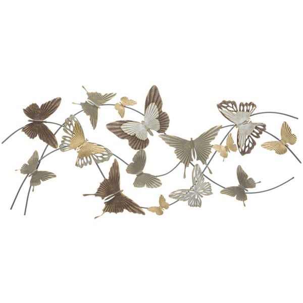 Décoration murale en métal Butterfly smart 118 x 3 x 52 cm