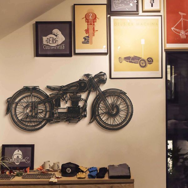 Decoration murale en métal Café racer - HANAH HOME