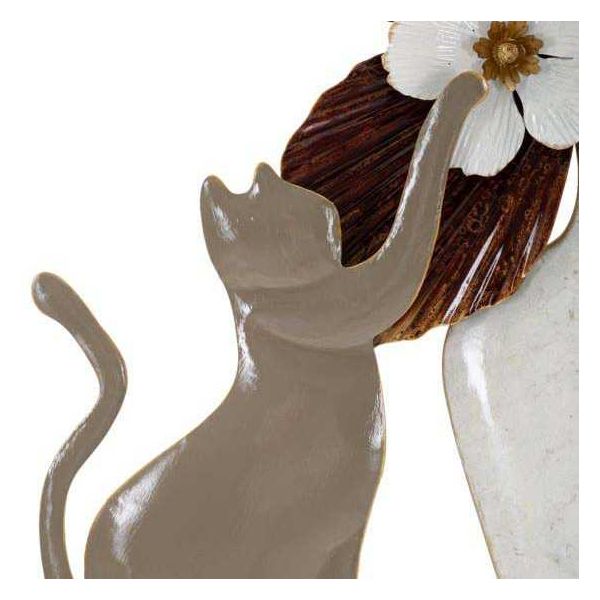 Décoration murale en métal Cat 54.6 x 8.9 x 59.7 cm - 6
