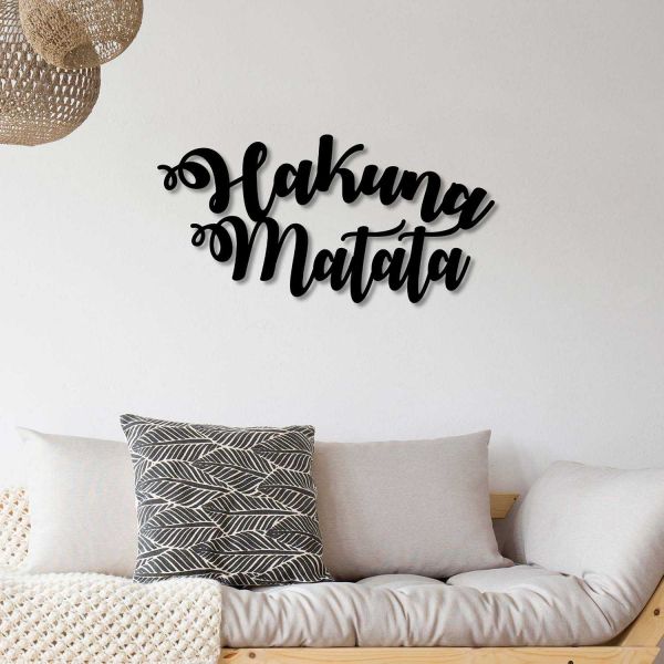 Decoration murale en métal Citation - HANAH HOME