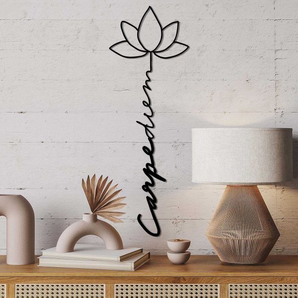 Decoration murale en métal Citation - HANAH HOME