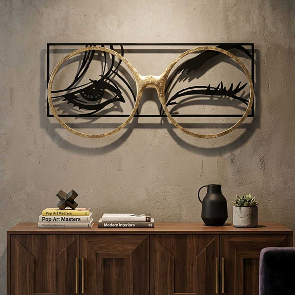 Décoration murale en métal Eyewear 89.5 x 3.8 x 41.3 cm - MAURO FERRETTI
