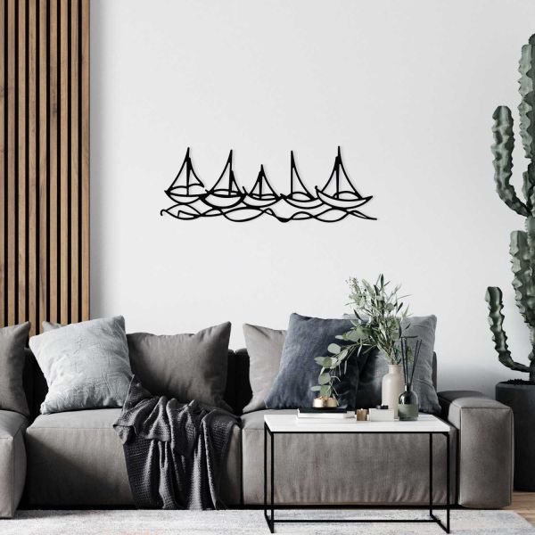 Décoration murale en métal - Mer - HANAH HOME