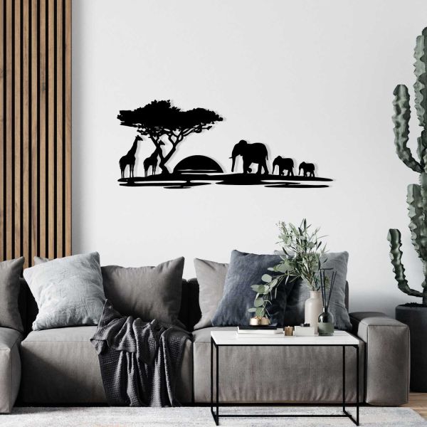 Décoration murale en métal Nature - HANAH HOME