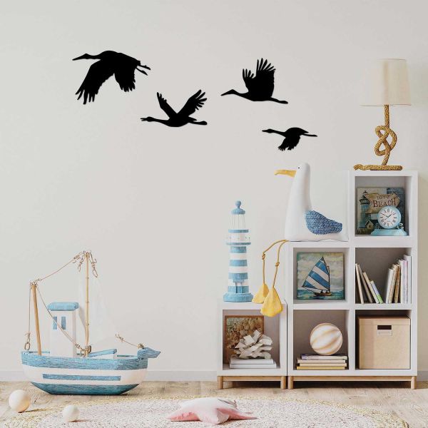 Décoration murale en métal Oiseaux - 5