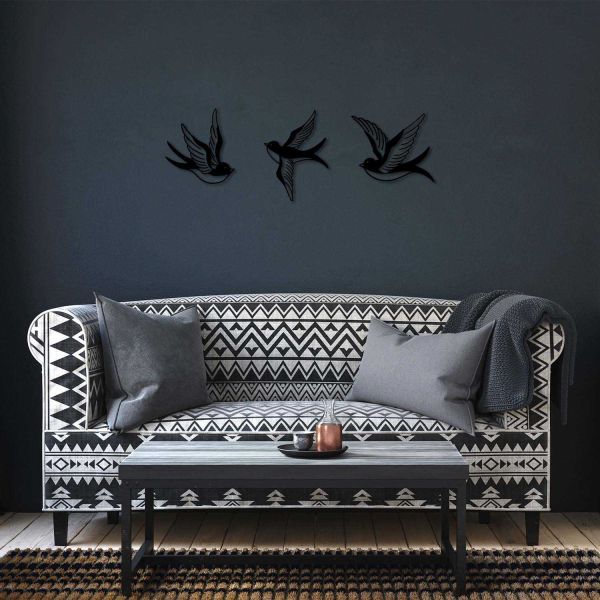 Décoration murale en métal Oiseaux - 5