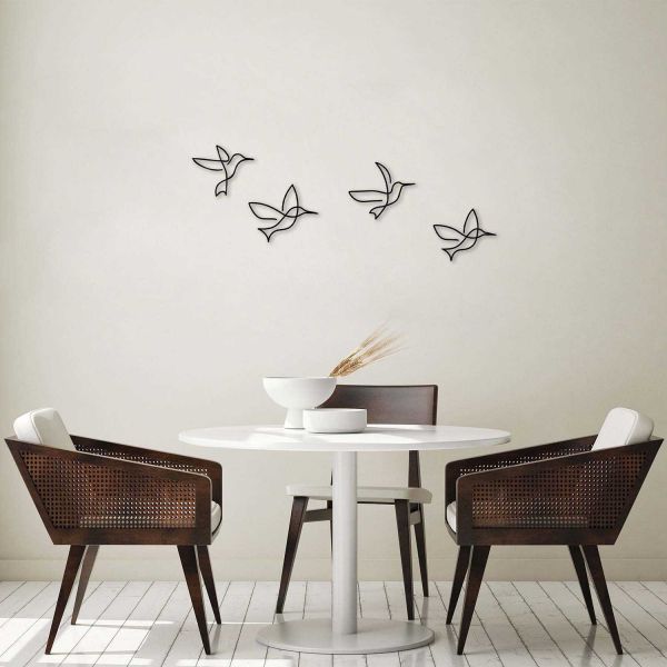 Décoration murale en métal Oiseaux - HANAH HOME