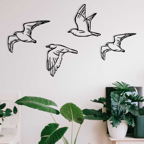 Décoration murale en métal Oiseaux en vol - 22,90