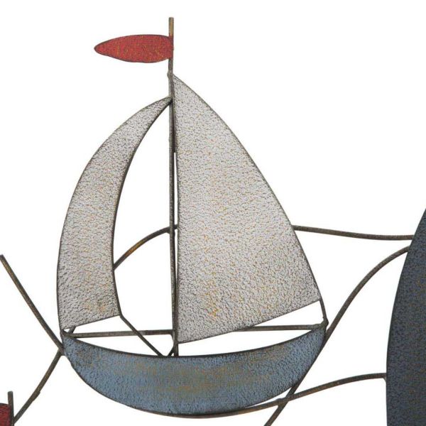 Décoration murale en métal Sea 114.5 x 3.5 x 62.5 cm - 5