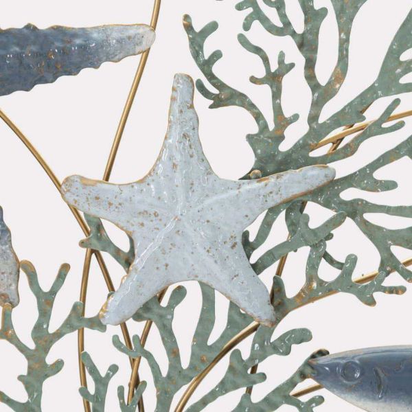 Décoration murale en métal Sea star 95.3 x 5 x 53.3 cm - 67,90
