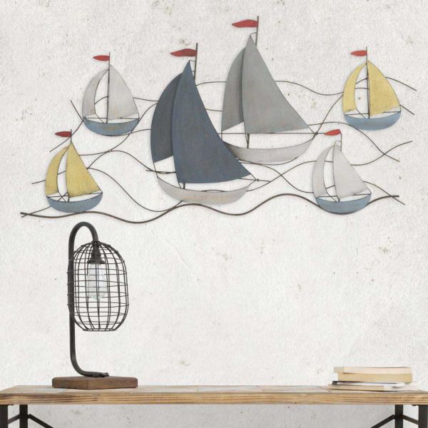 Décoration murale en métal Sea 114.5 x 3.5 x 62.5 cm - MAURO FERRETTI