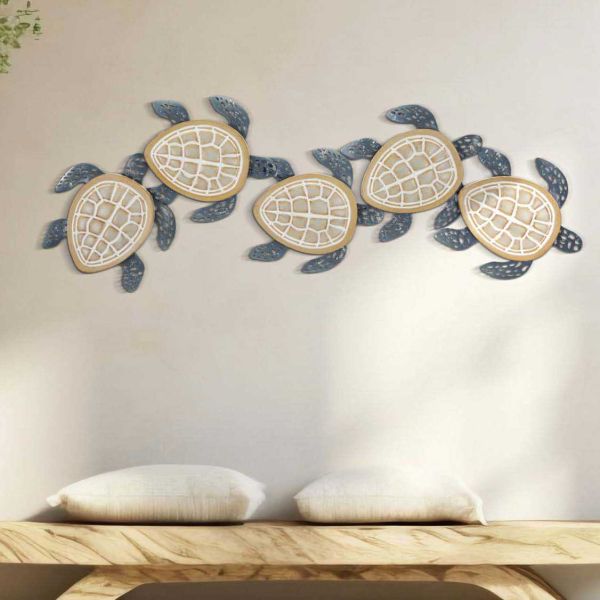 Décoration murale en métal Tartarughe 111.5 x 6.3 x 43 cm - MAURO FERRETTI